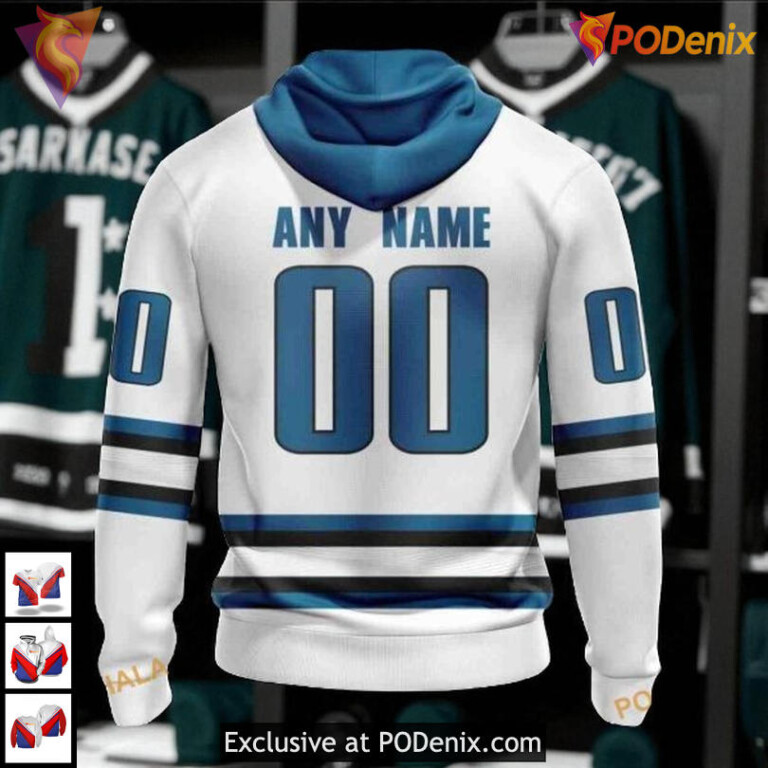 Away Kits 2025 Edition Custom NHL San Jose Sharks Unisex Hoodie 3D - 1