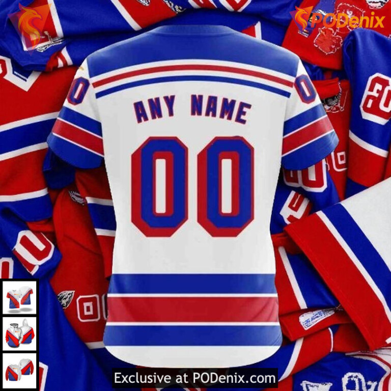 Away Kits 2025 New York Rangers Hoodie 3D, Custom NHL Hockey Gear - 3
