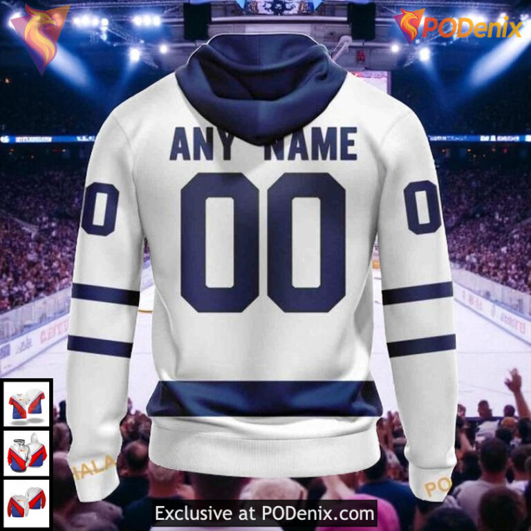 Away Kits 2025 Toronto Maple Leafs 3D Hoodie Custom NHL Hockey Apparel - 1