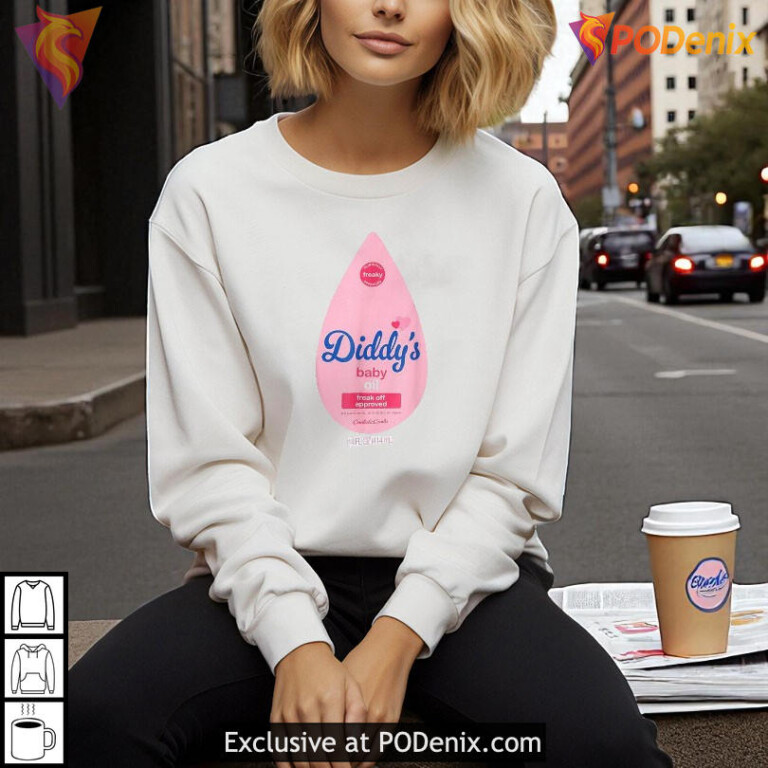 Baby Oil Costume Funny Halloween T Shirt With Diddy’s Bottle Inspired Design - 1