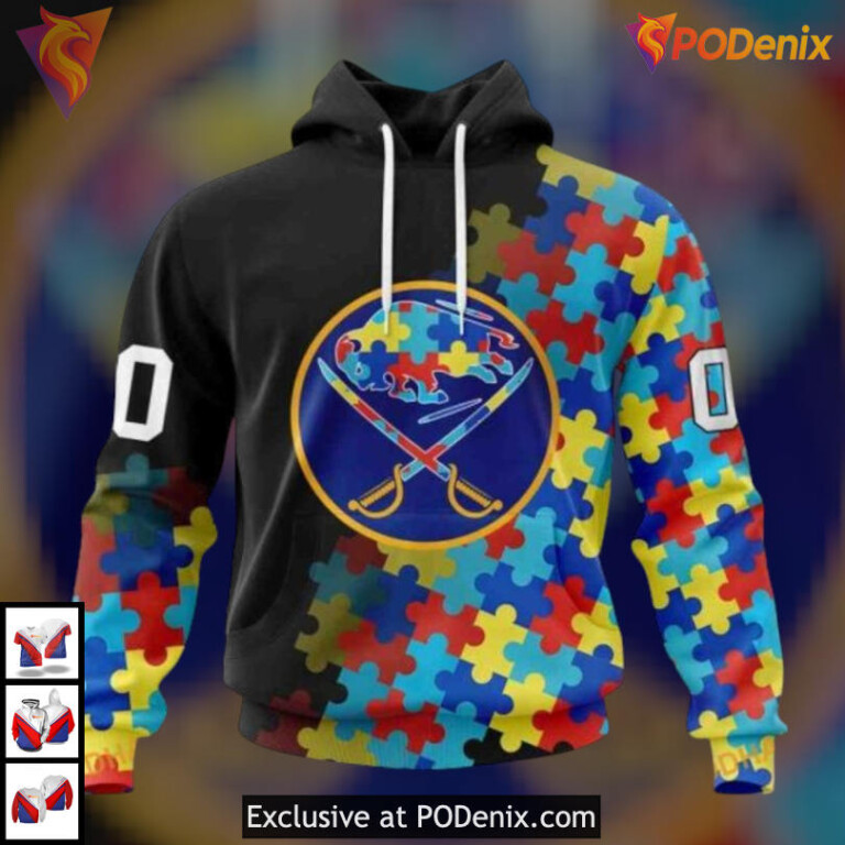Black Autism Awareness Edition NHL Buffalo Sabres Winter Hoodie 3D Special Gear