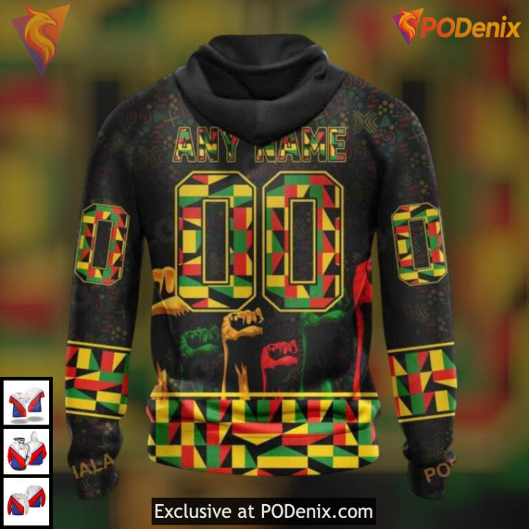 Black History Month Celebration NHL Buffalo Sabres Pullover Hoodie Custom 3D - 1