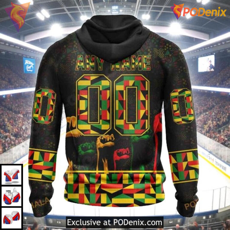 Black History Month Celebration NHL Personalized Edmonton Oilers Hoodie 3D - 1