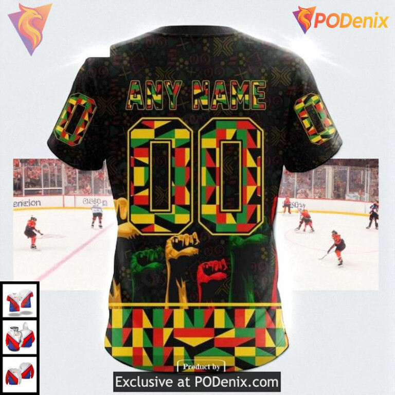 Black History Month Celebration NHL Personalized Edmonton Oilers Hoodie 3D - 3