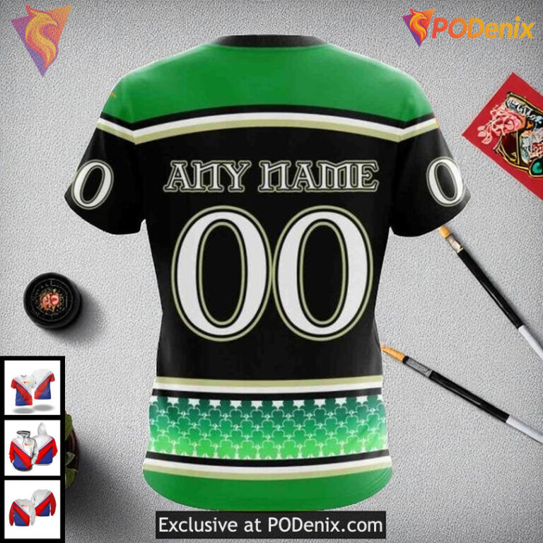 Blackhawks Custom 3D Hoodie Celebrate St Patricks Day NHL All Over Print - 3