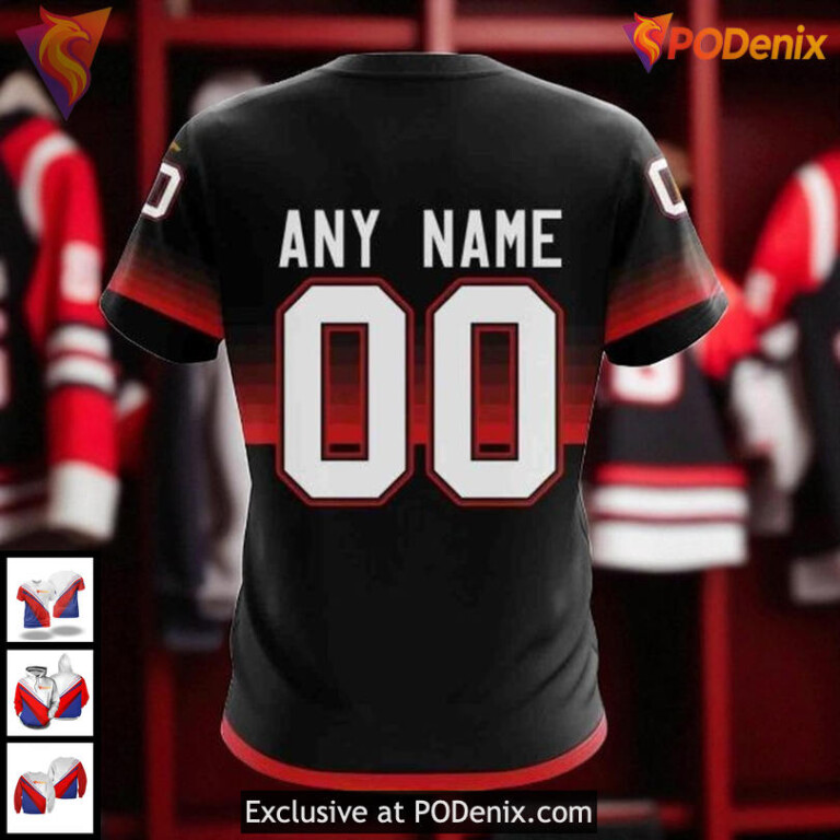 Blackhawks Custom 3D Hoodie Gradient Effect NHL Chicago Blackhawks All Over Print - 3