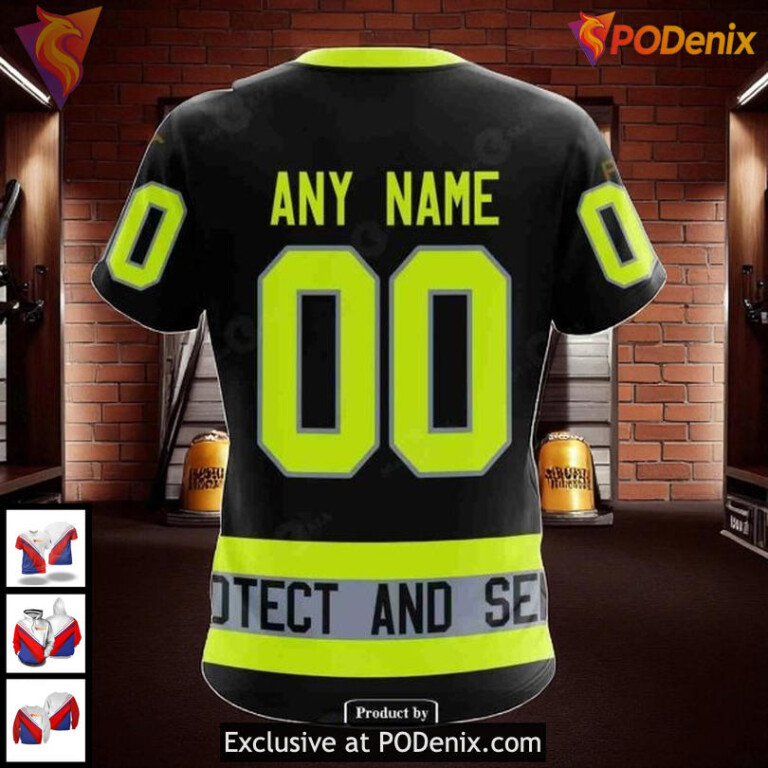 Blackhawks Custom 3D Hoodie NHL Chicago Firefighter Tribute All Over Print - 3