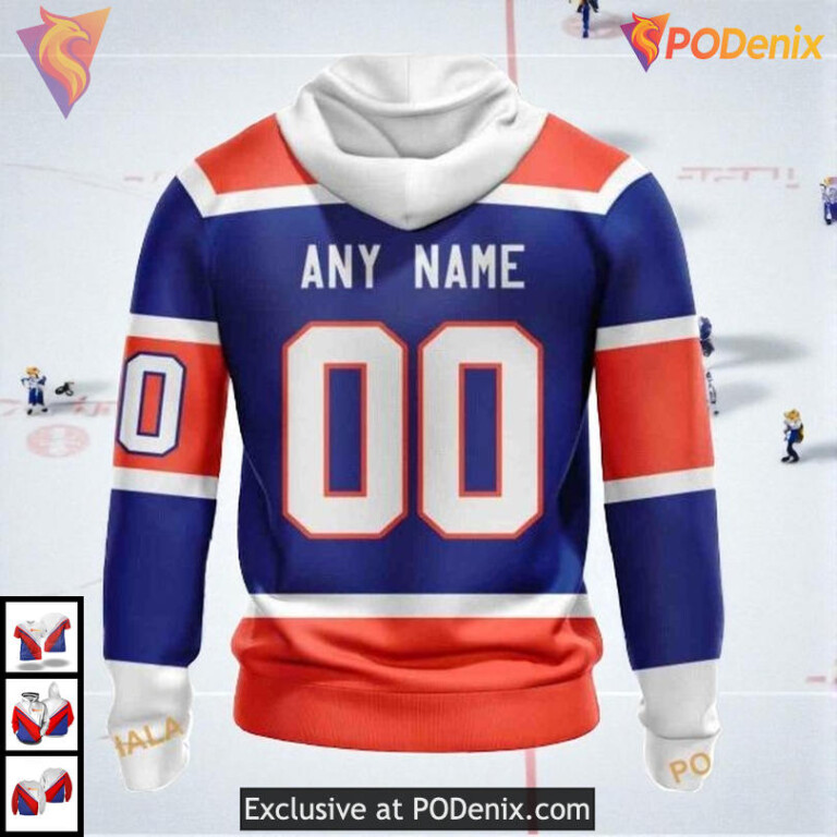 Blue Heritage Classic 2025 Edition NHL Edmonton Oilers Kids Hoodie 3D - 1