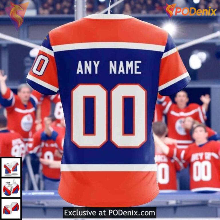 Blue Heritage Classic 2025 Edition NHL Edmonton Oilers Kids Hoodie 3D - 3