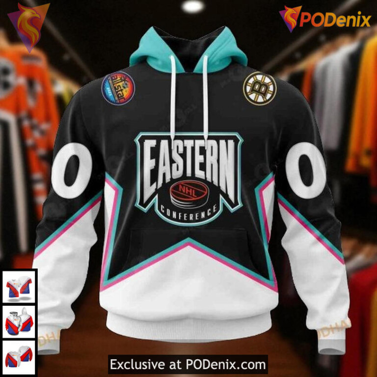 Boston Bruins Hoodie 3D All Star Eastern Conference Custom Shirt Edition