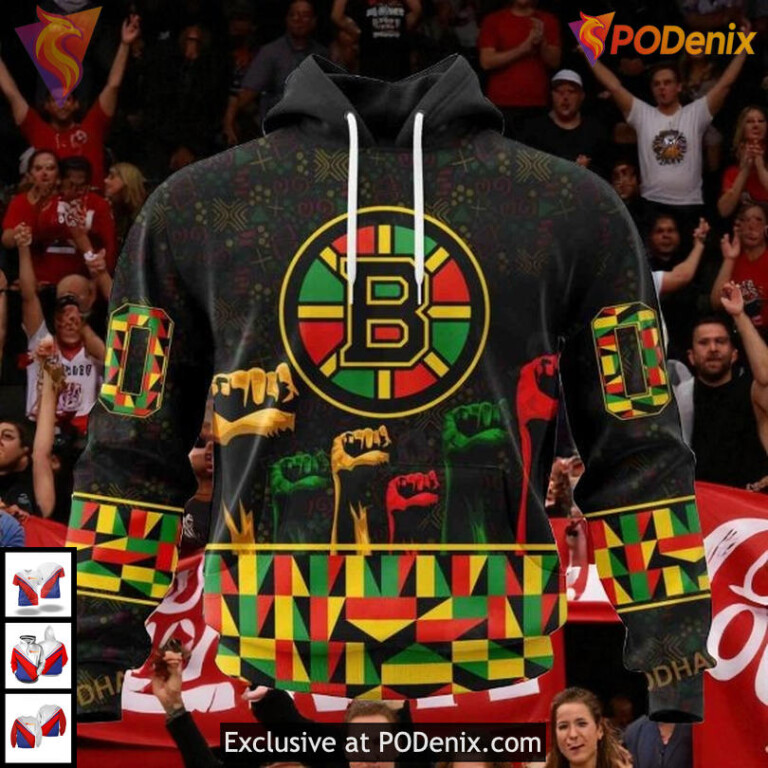 Boston Bruins Hoodie 3D Celebrate Black History Month Shirt Special Edition