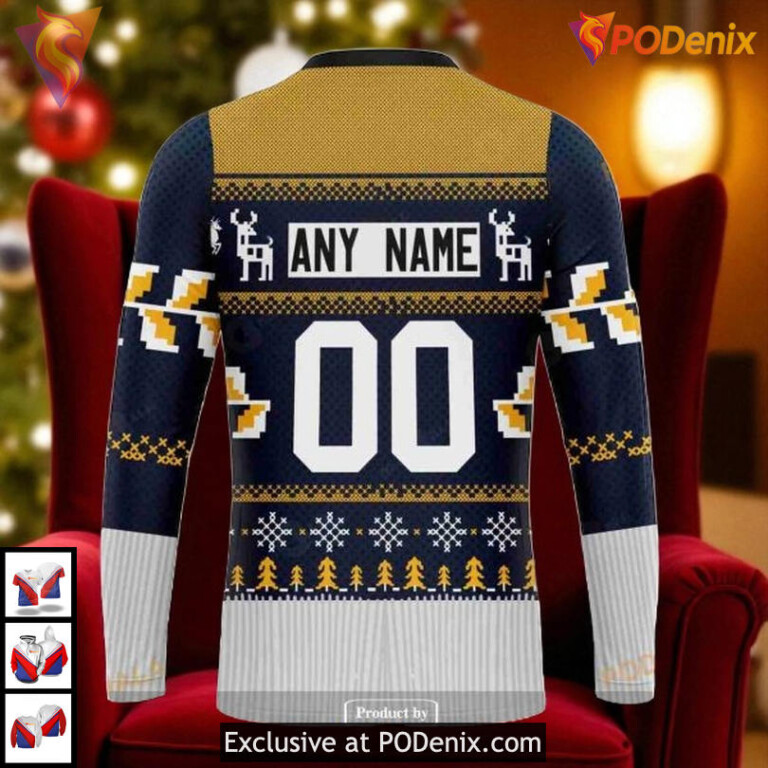 Boston Bruins Hoodie 3D Custom NHL Christmas Season Shirt Festive Edition - 4