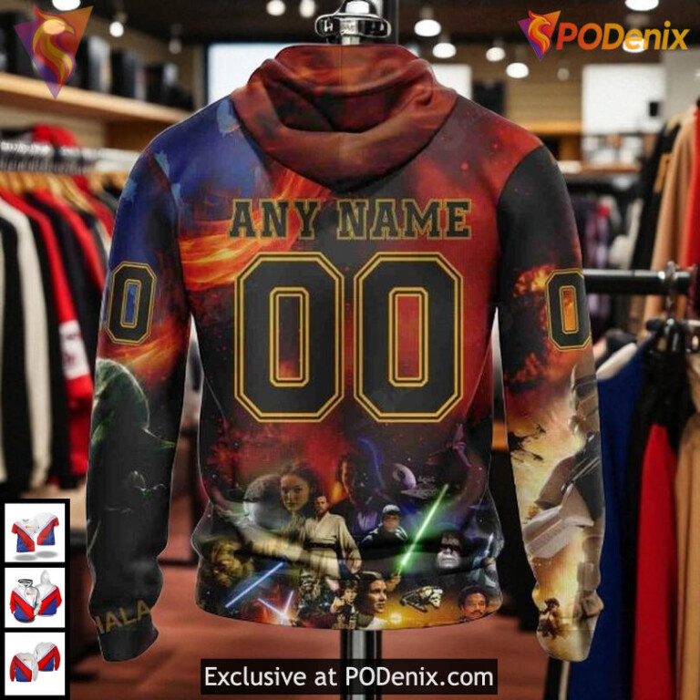 Boston Bruins Hoodie 3D Custom NHL Design Star War Shirt Limited Edition - 2