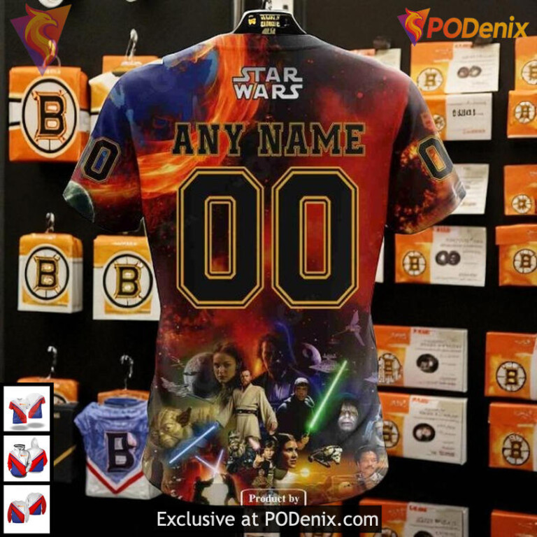 Boston Bruins Hoodie 3D Custom NHL Design Star War Shirt Limited Edition - 6