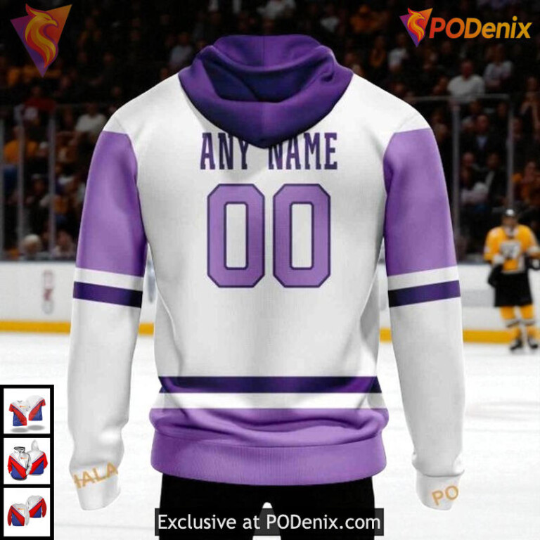 Boston Bruins Hoodie 3D Hockey Fight Cancer Supportive Apparel Stronger Together - 1