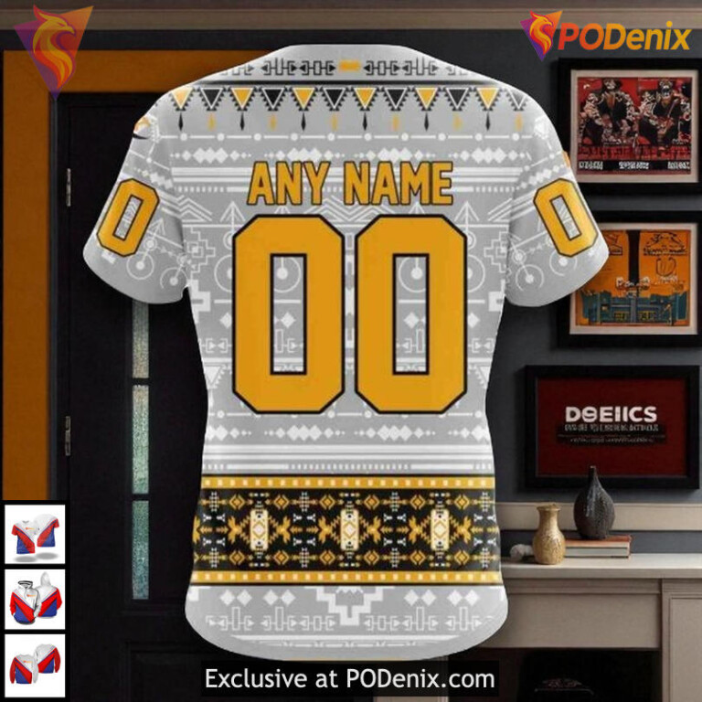 Boston Bruins Hoodie 3D Native Cultural NHL Custom Inspired Edition - 3