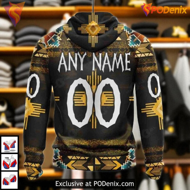 Boston Bruins Kids Hoodie Custom NHL Native Costume Inspired Design - 2