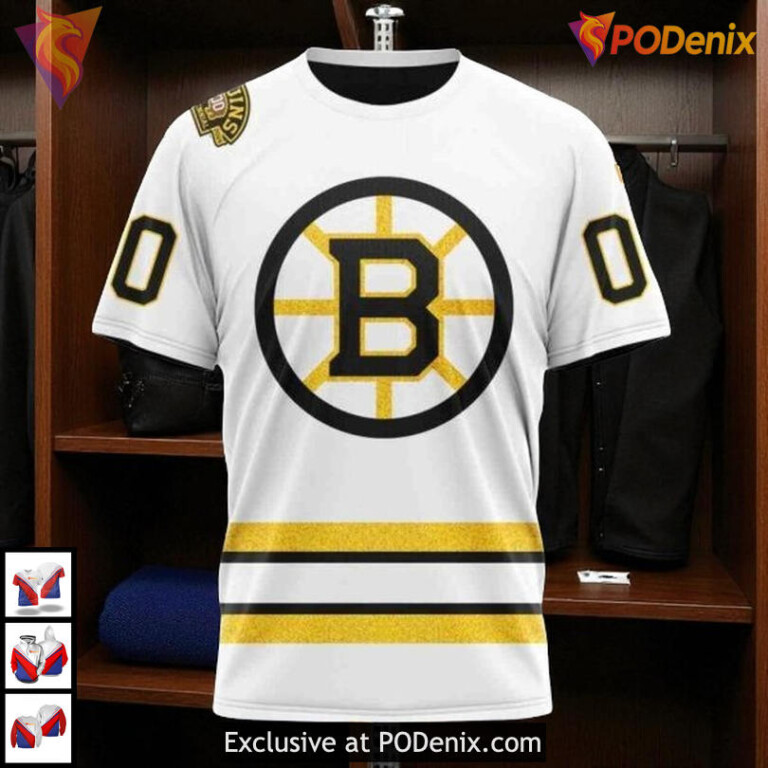 Boston Bruins Womens Hoodie Centennial Away Classic Apparel Timeless Pride - 2