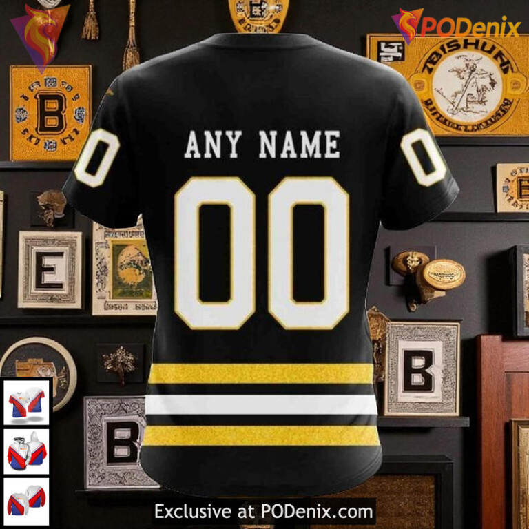 Boston Bruins Youth Hoodie Centennial Home NHL Apparel Built For Glory - 2