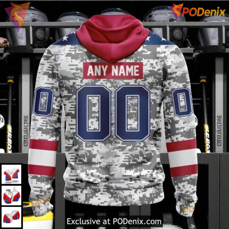 Camo Design Tribute For Veterans Day Custom San Jose Sharks Hoodie 3D - 1