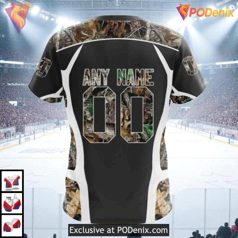Camo Hunting Custom Toronto Maple Leafs Hoodie 3D NHL Hockey Fan Edition - 3