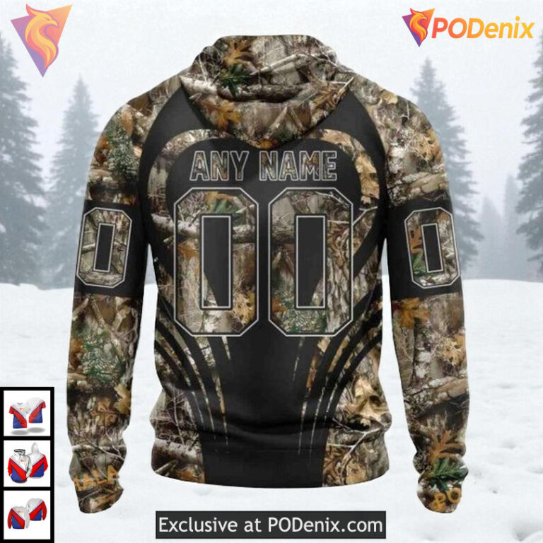 Camo Hunting Graphic Style Personalized Los Angeles Kings Hoodie NHL 3D - 1