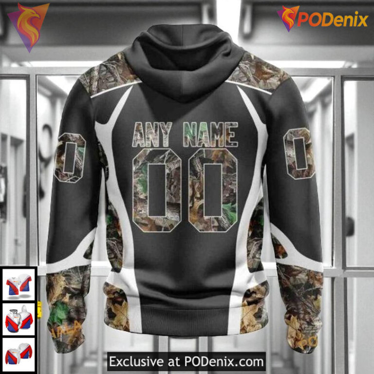 Camo Hunting Graphic Sweatshirt Custom Florida Panthers Unisex Hoodie 3D - 1