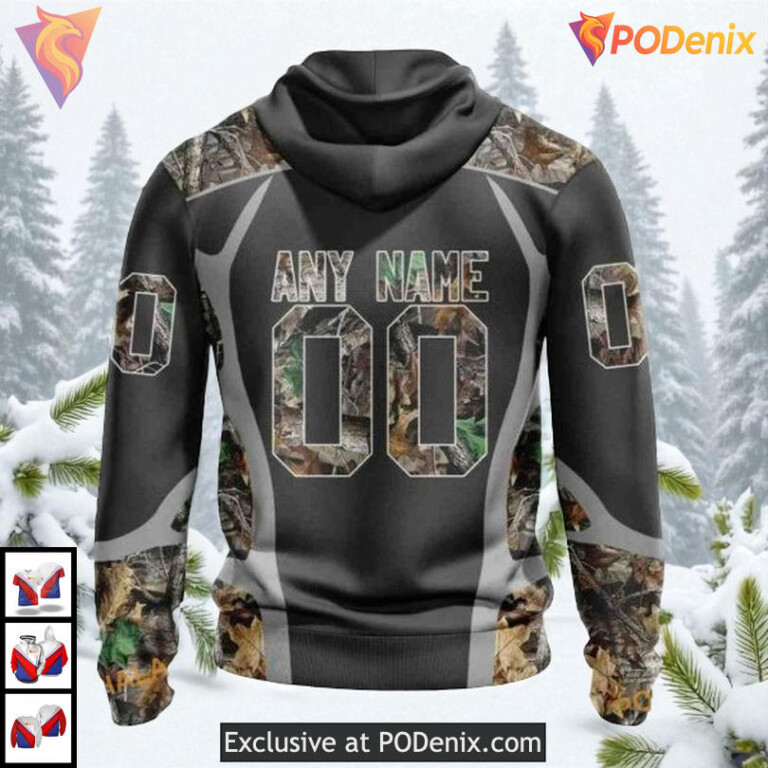 Camo Hunting Outdoor Edition Custom Los Angeles Kings Unisex Hoodie NHL 3D - 1