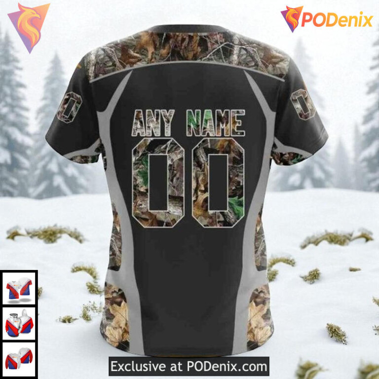 Camo Hunting Outdoor Edition Custom Los Angeles Kings Unisex Hoodie NHL 3D - 3