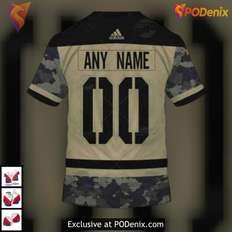 Camo Military Appreciation Practice Jersey NHL Custom Name Buffalo Sabres Hoodie 3D