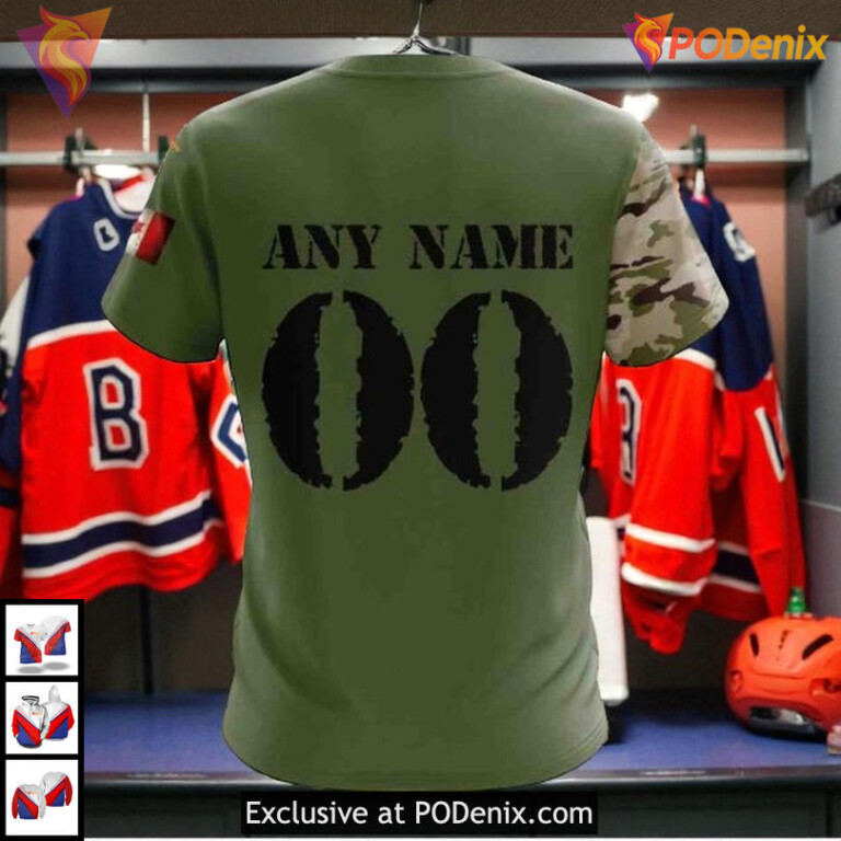 Camo Skull Artwork Custom Name Number NHL Edmonton Oilers Winter Hoodie 3D - 3