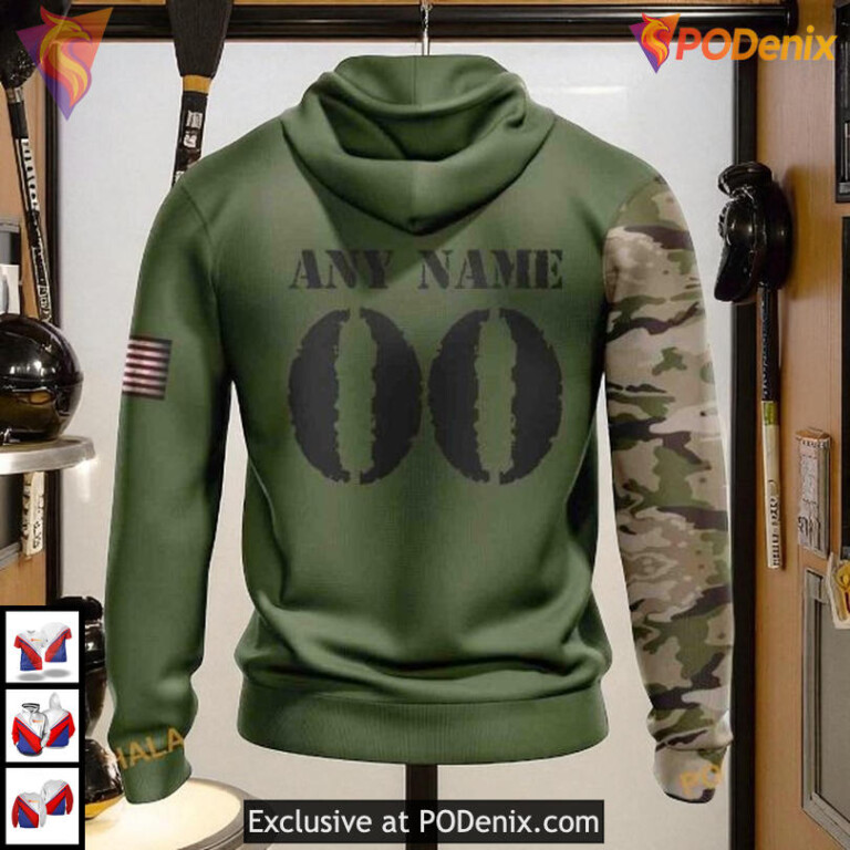 Camo Skull Concept Custom Name Number San Jose Sharks All Over Print Hoodie - 1