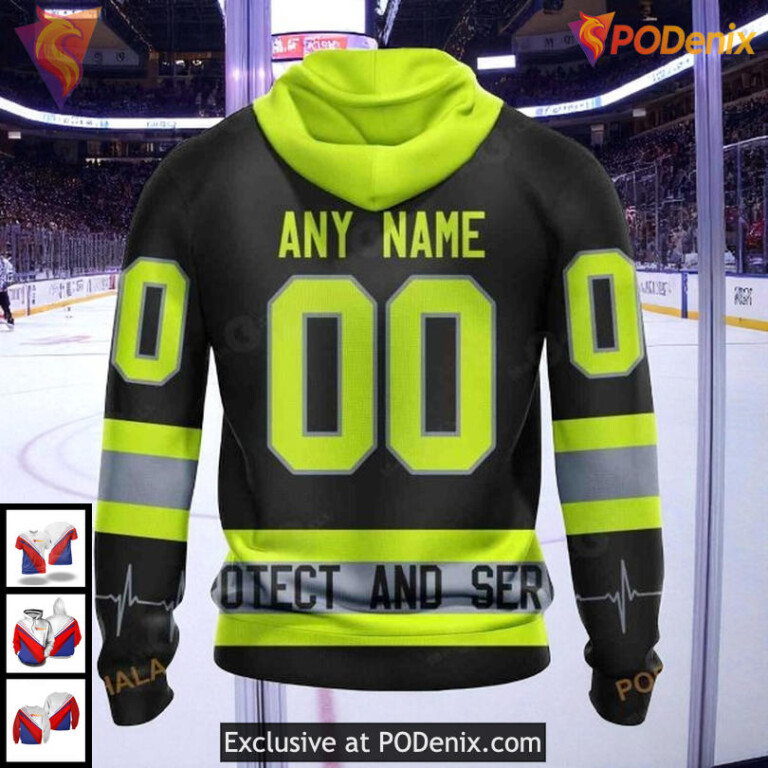 Canucks Custom 3D Hoodie NHL Firefighter Inspired Vancouver Canucks Hoodie 3D - 1