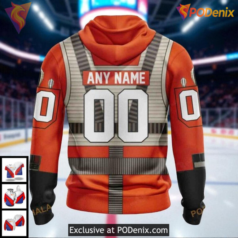 Canucks Custom 3D Hoodie NHL Vancouver Rebel Pilot Star Wars Inspired Design - 1