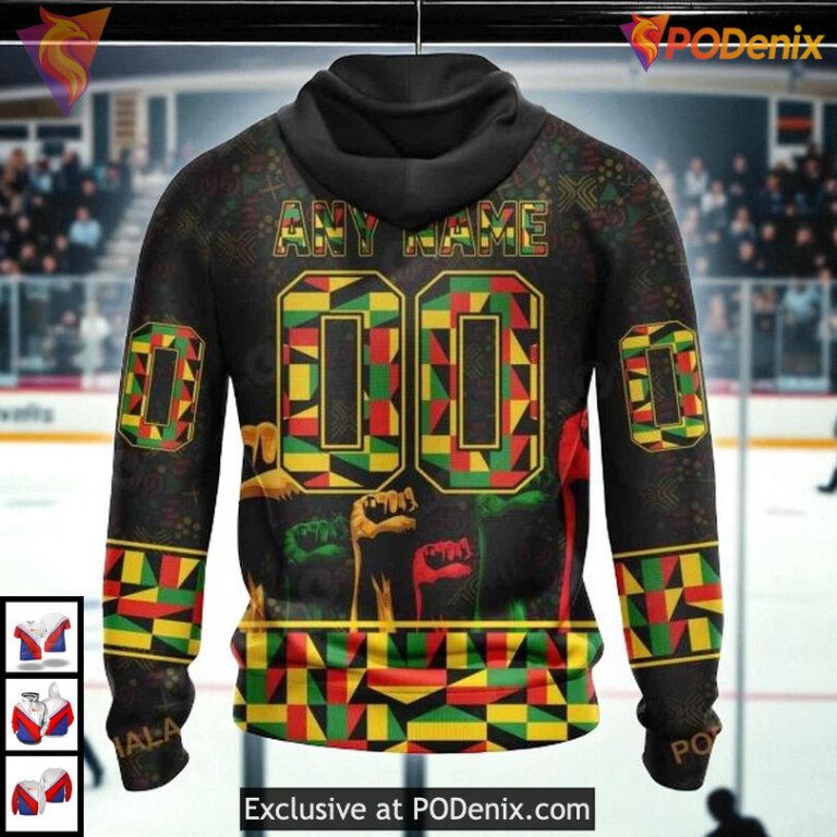 Celebrate Black History Month Custom NHL San Jose Sharks Holiday Hoodie 3D - 1