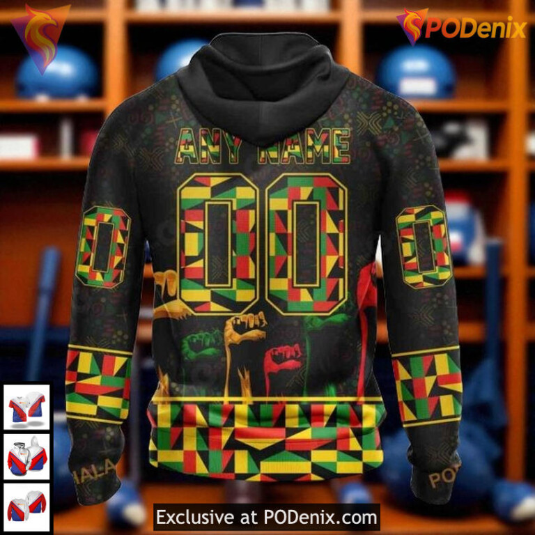 Celebrate Black History Month With Pride In New York Rangers All Over Print Hoodie - 1