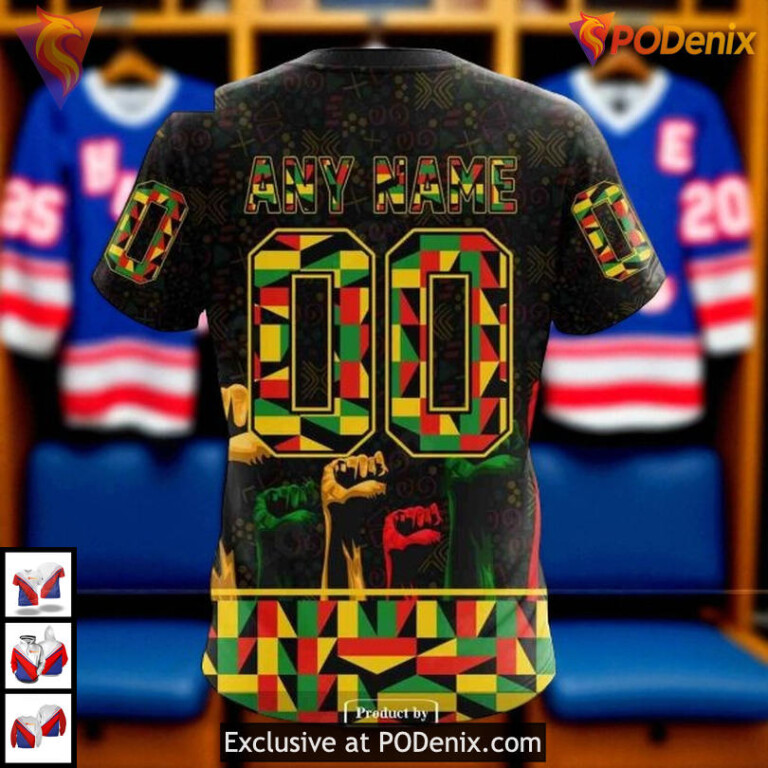 Celebrate Black History Month With Pride In New York Rangers All Over Print Hoodie - 3