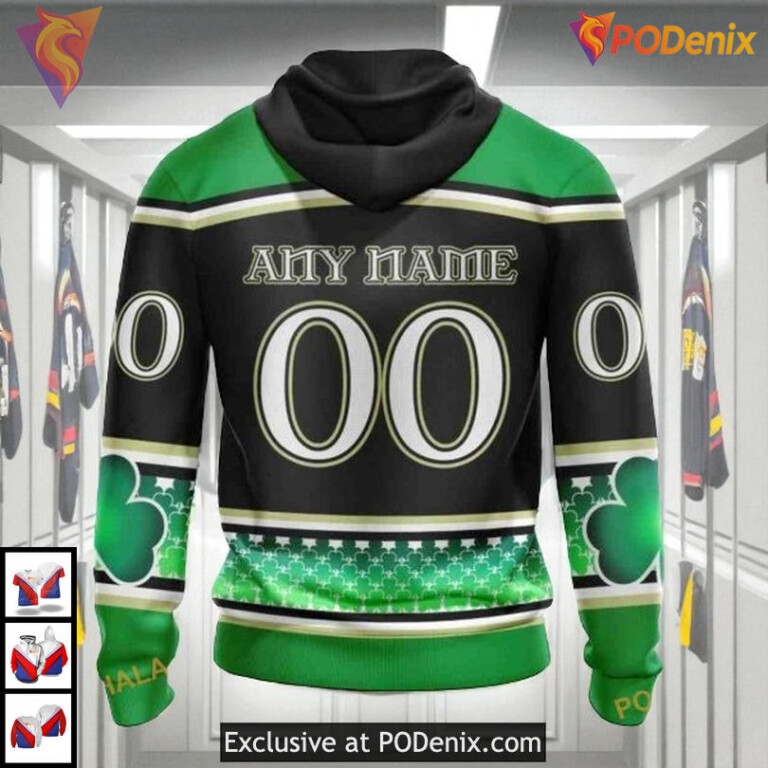 Celebrate St Patricks Day Hockey Style Custom Florida Panthers Hoodie 3D - 1