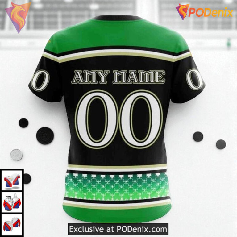 Celebrate St Patricks Day Hockey Style Custom Florida Panthers Hoodie 3D - 3