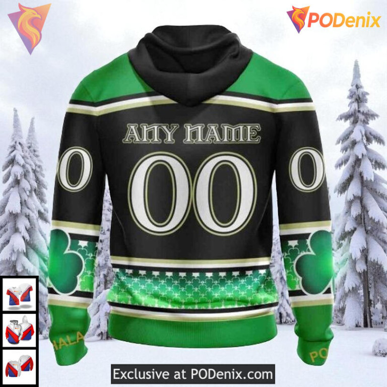 Celebrate St Patricks Day Theme Custom Los Angeles Kings Zip Up Hoodie NHL 3D - 1
