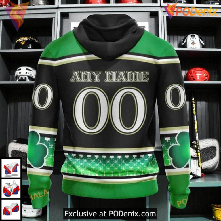 Celebrate St Patricks Day Theme Custom Personalized San Jose Sharks Hoodie 3D - 1