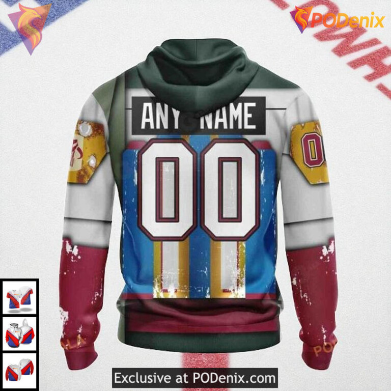 Celebrate Star Wars Boba Fett Design With New York Rangers Hoodie Custom 3D - 1