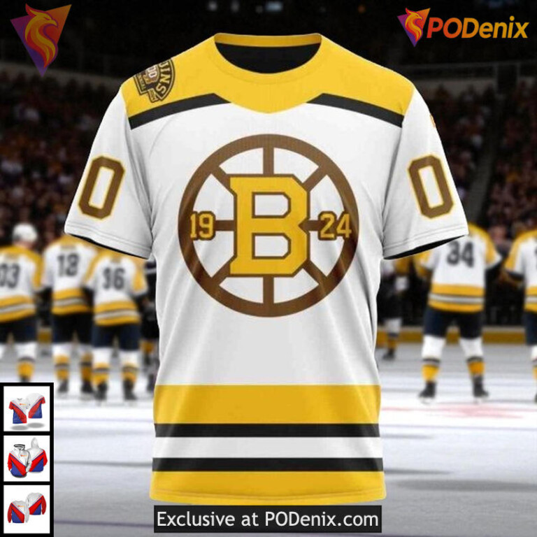 Centennial Third Edition Boston Bruins Unisex Hoodie One Team One Dream - 2