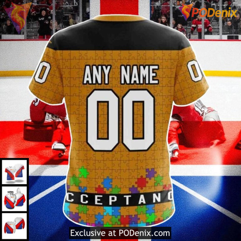 Chicago Blackhawks Hoodie 3D All Over Print Autism Puzzle Limited Edition - 3