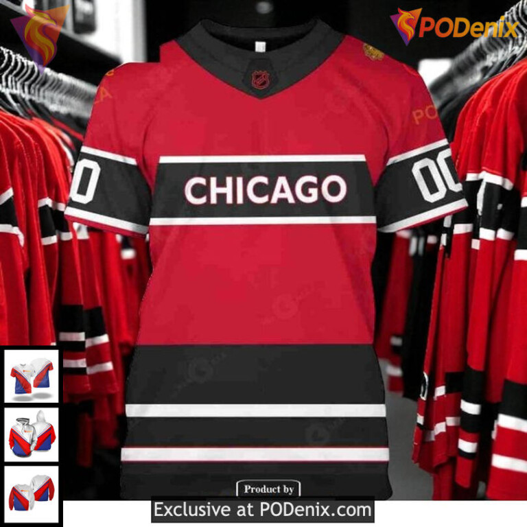 Chicago Blackhawks Hoodie 3D Custom Name Number NHL Fan Style Edition - 2