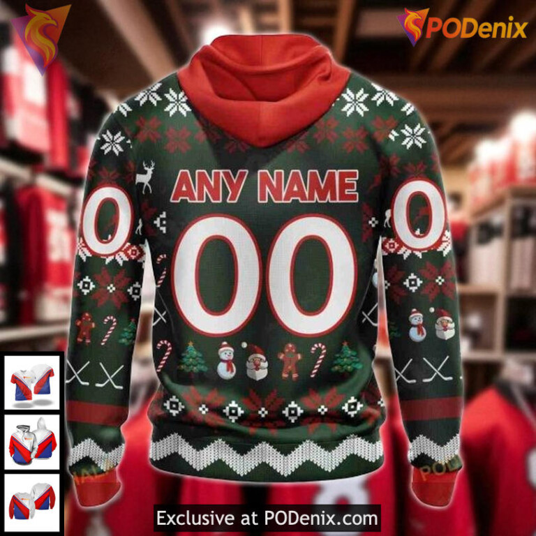 Chicago Blackhawks Hoodie 3D Holiday Edition NHL Christmas All Over Print - 2