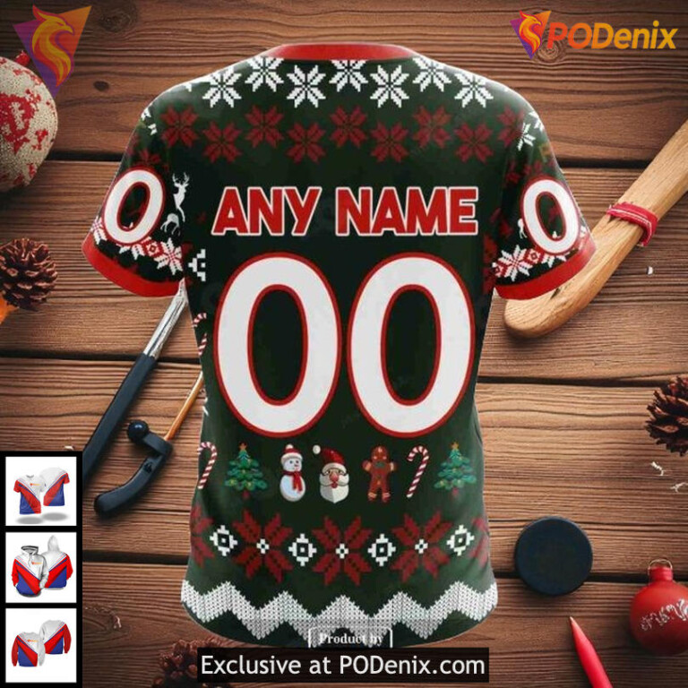 Chicago Blackhawks Hoodie 3D Holiday Edition NHL Christmas All Over Print - 4