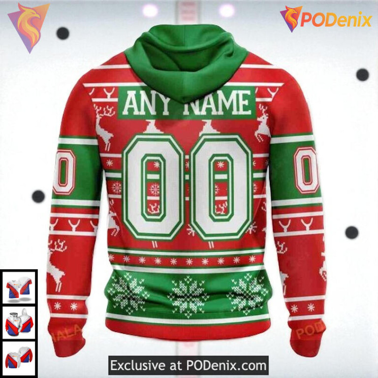 Christmas Apparel Edition Custom Florida Panthers Full Print Hoodie NHL 3D - 2