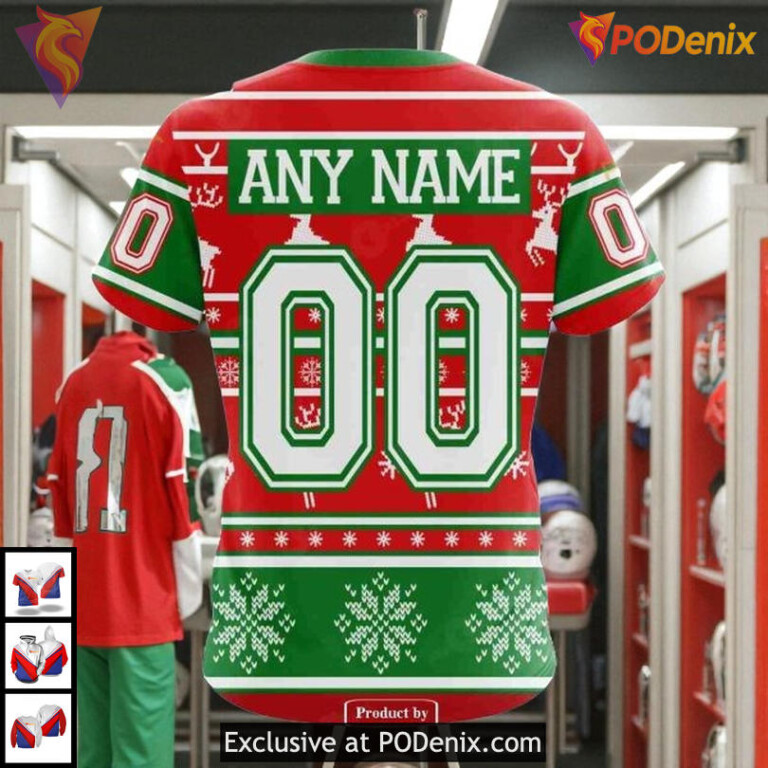Christmas Apparel Edition Custom Florida Panthers Full Print Hoodie NHL 3D - 4