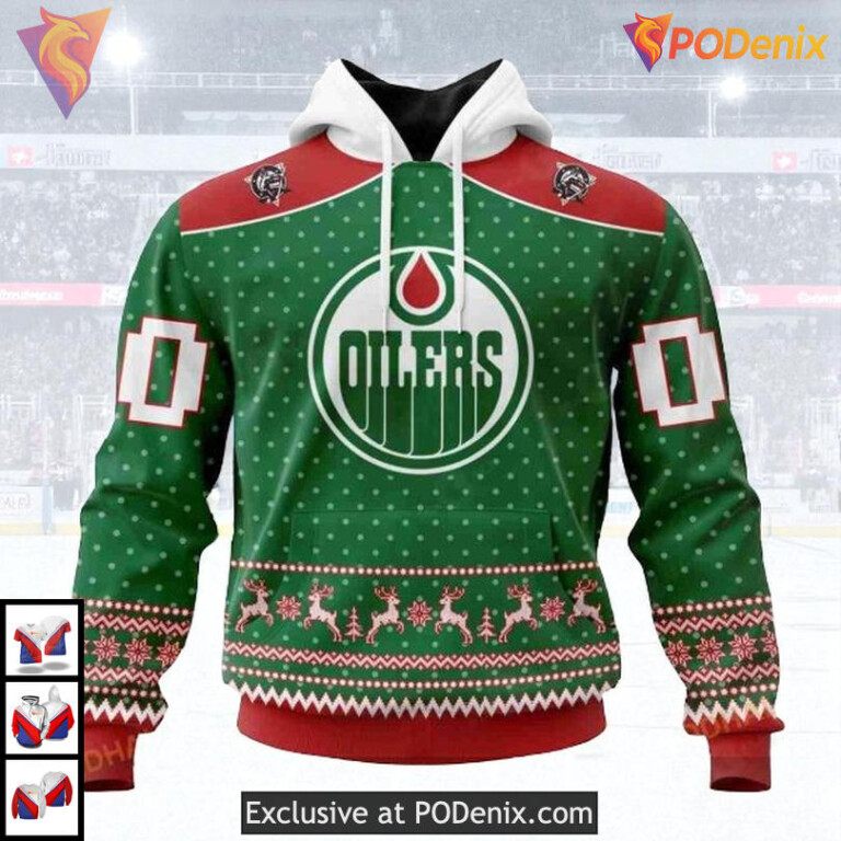Christmas Apparel Holiday Spirit NHL Edmonton Oilers Winter Hoodie 3D